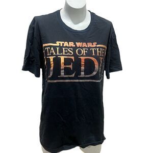 Star Wars Tales Of The Jedi Men's XL Black Graphic T-Shirt Disney
